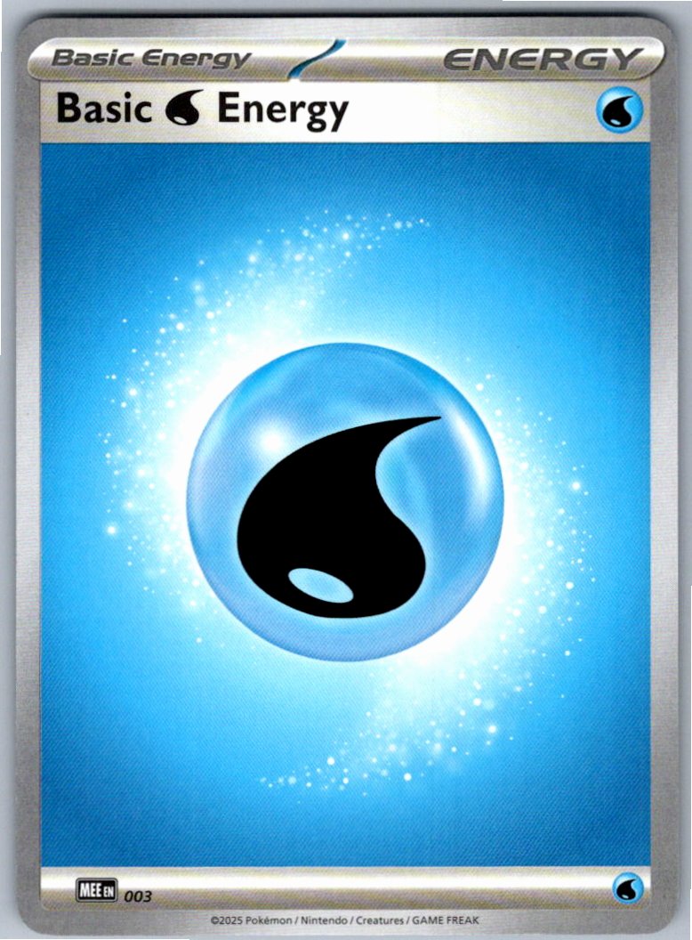 Pokemon Basic Water Energy Basic Energy 003 SVE: Scarlet & Violet Energies Common