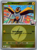 Pokemon Wattrel Lightning 145/091 SV: Paldean Fates Shiny Rare Holo NM