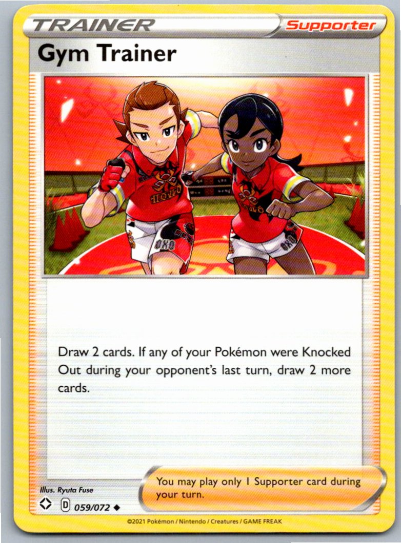 Pokemon Gym Trainer Supporter 059/072 Shining Fates Uncommon NM