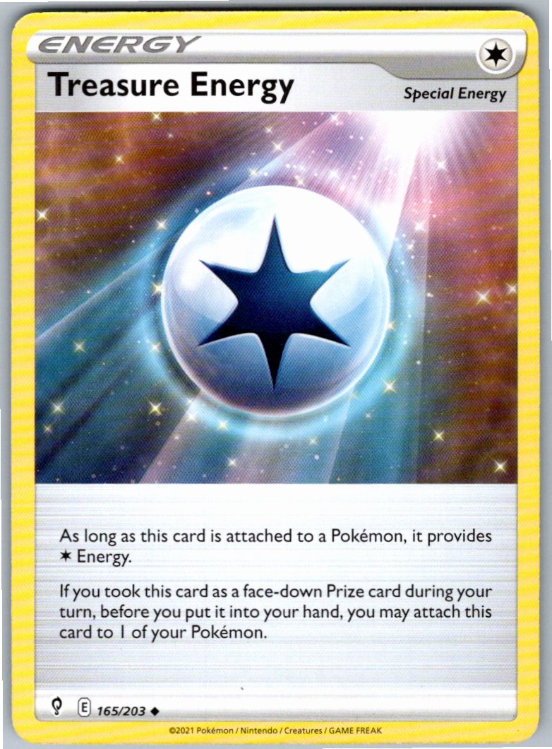 Pokemon Treasure Energy Special Energy 165/203 SWSH07: Evolving Skies Uncommon NM