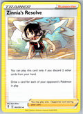 Pokemon Zinnia's Resolve Supporter 164/203 SWSH07: Evolving Skies Uncommon NM