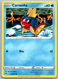 Pokemon Carvanha Water 11/73 Champion's Path Common NM