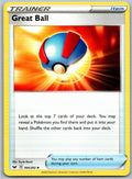 Pokemon Great Ball Item 164/202 SWSH01: Sword & Shield Base Set Uncommon NM