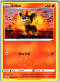 Pokemon Litleo Fire 022/203 SWSH07: Evolving Skies Common NM