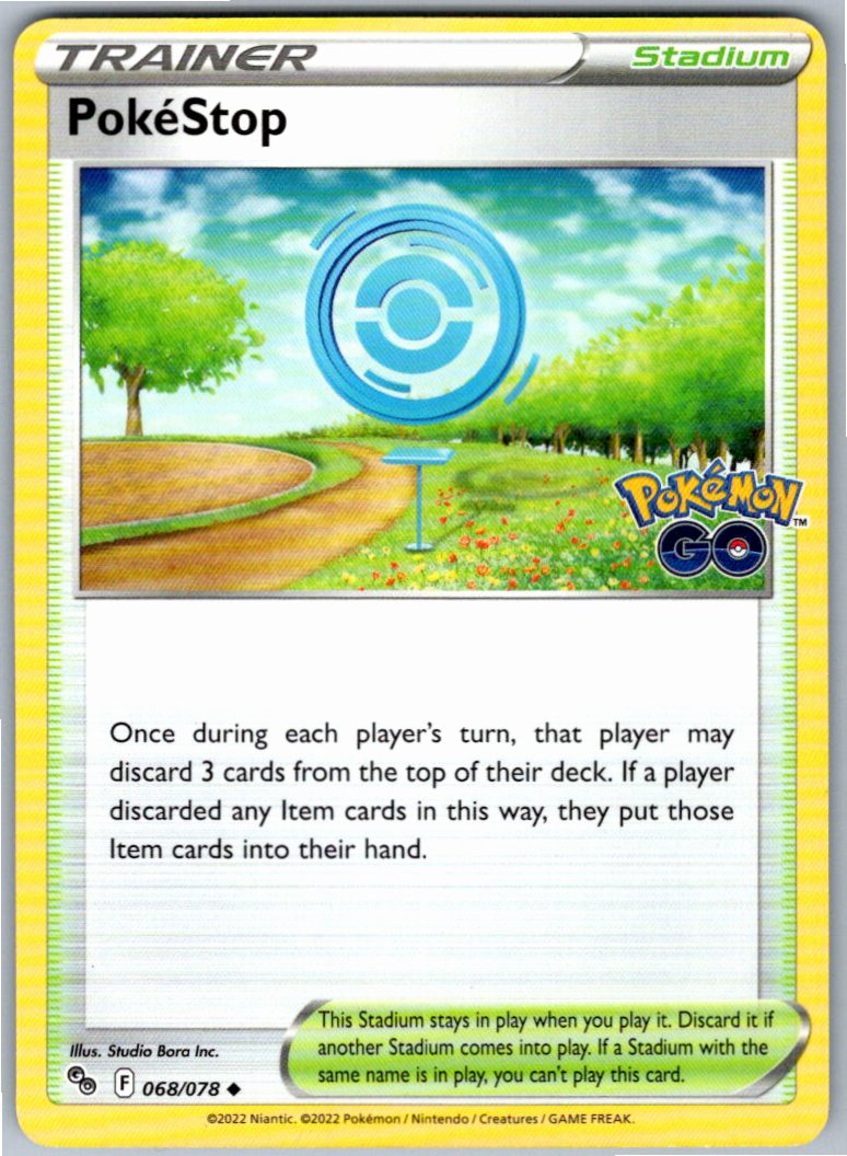 Pokemon PokeStop Stadium 068/078 Pokemon GO Uncommon NM