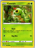 Pokemon Caterpie Grass 001/264 SWSH08: Fusion Strike Common NM