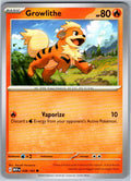 Pokemon Growlithe Fire 058/165 SV: Scarlet & Violet 151 Common NM