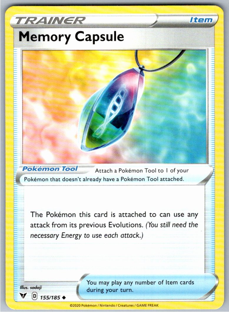 Pokemon Memory Capsule Tool 155/185 SWSH04: Vivid Voltage Uncommon NM
