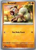 Pokemon Rockruff Fighting 089/162 SV05: Temporal Forces Common NM