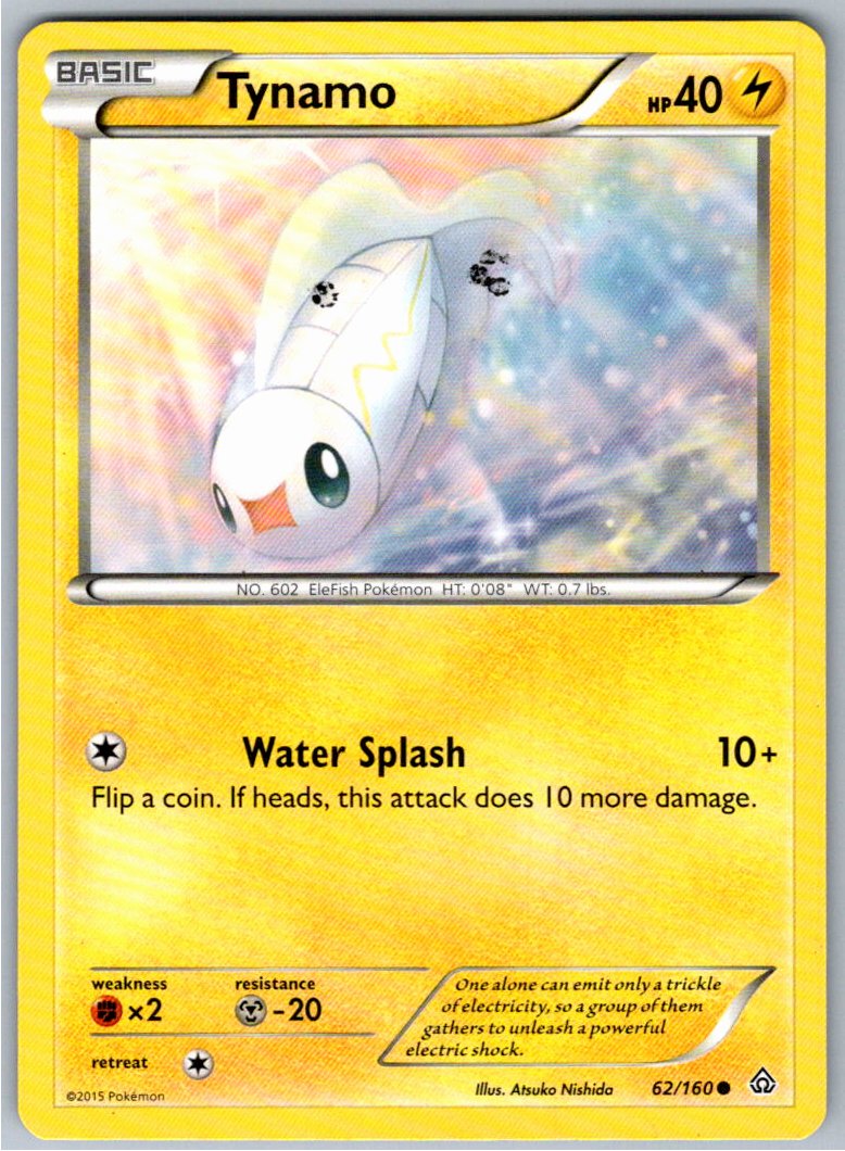 Pokemon Tynamo Lightning 62/160 XY - Primal Clash Common NM